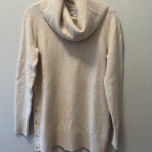 Ann Taylor Loft Cowl Neck Sweater with Button Detail